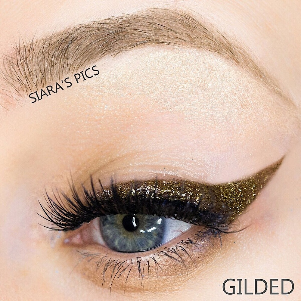EyeSense Shimmer Gilded NEW Bronze Gold Glitter Waterproof Liquid Eyeliner